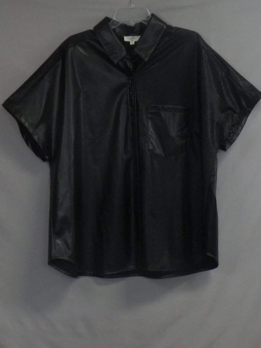 Entro Shasta Faux Leather Shirt   A636